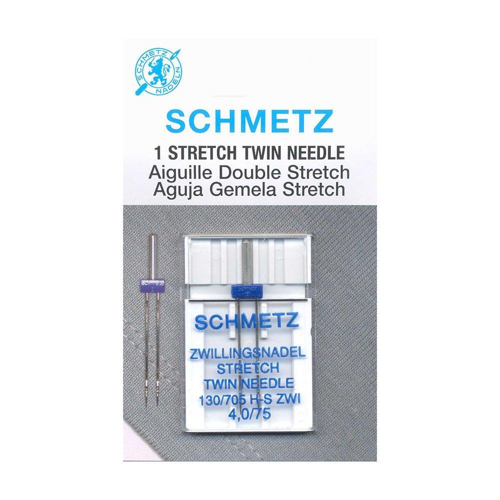 SCHMETZ #1775 Stretch Twin Needle Carded - 75/11 - 4.0mm- 1 count — Cottage Quilting Ltd.