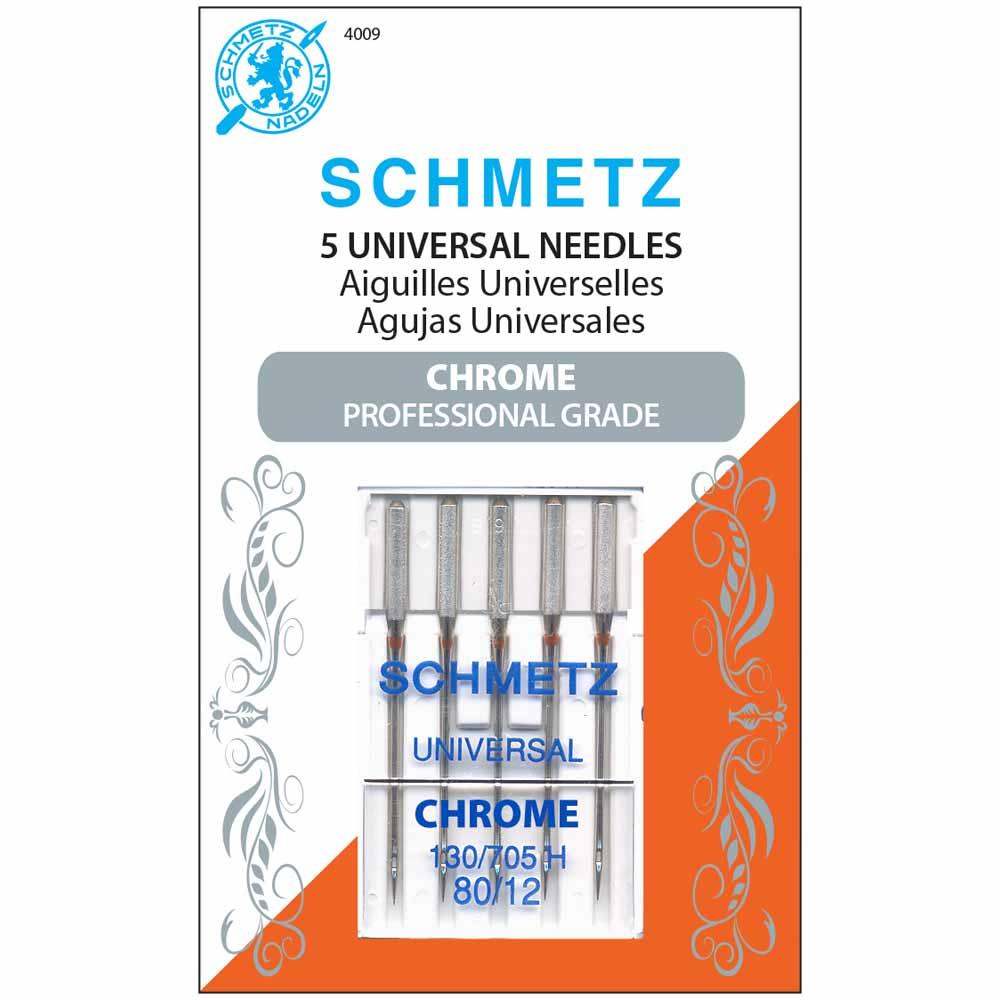 SCHMETZ #4009 Chrome Universal - 80/12 - 5 count — Cottage Quilting Ltd.
