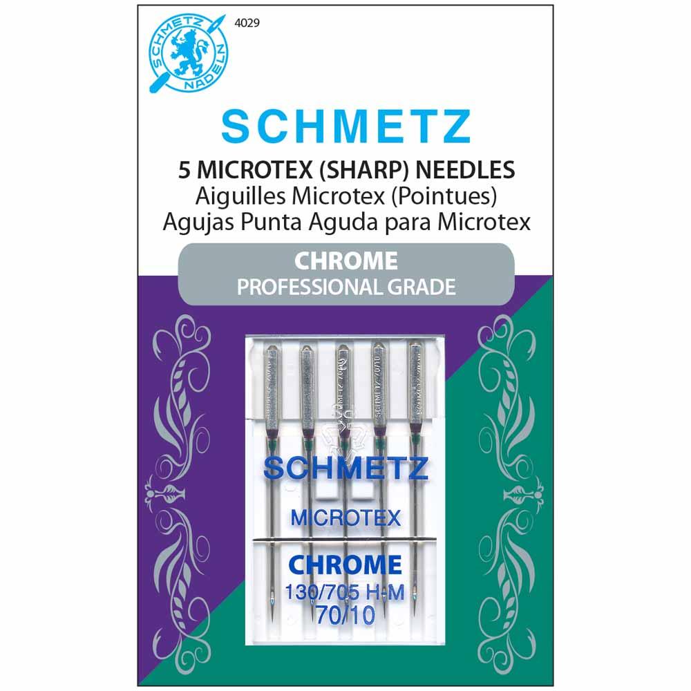 SCHMETZ #4029 Chrome Microtex - 70/10 - 5 count — Cottage Quilting Ltd.