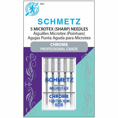 SCHMETZ #4032 Chrome Microtex - 60/08 - 5 unités