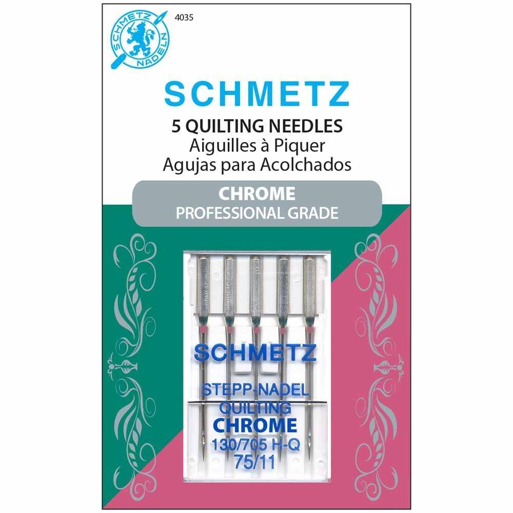 SCHMETZ #4035 Chrome Quilting - 75/11 - 5 count — Cottage Quilting Ltd.