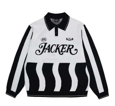Polo Tricoté 'Deal' Jacker - Blanc