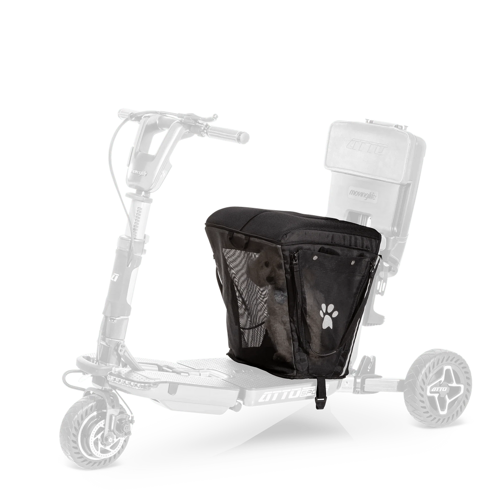 Moving Life ATTO Pet Carrier & Cushion Black 600-004840 | 40L Scooter Accessory Canada