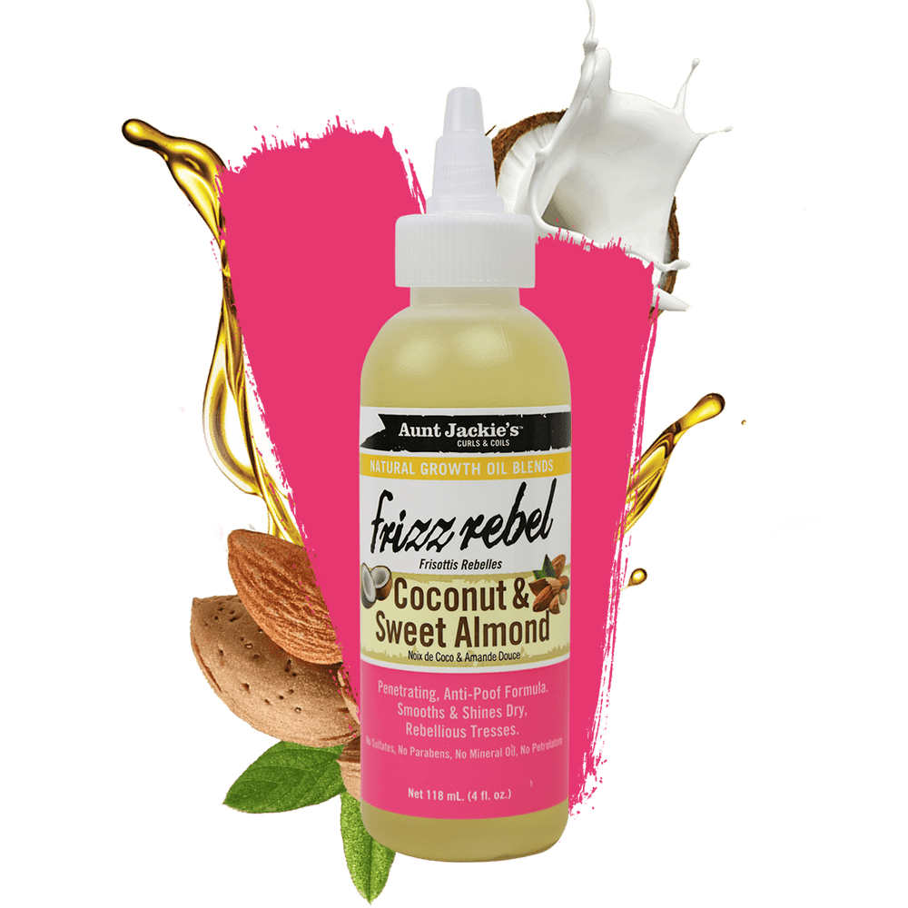 AUNT JACKIE'S FRIZZ REBEL HUILE DE COCO ET AMANDE DOUCE 177ML