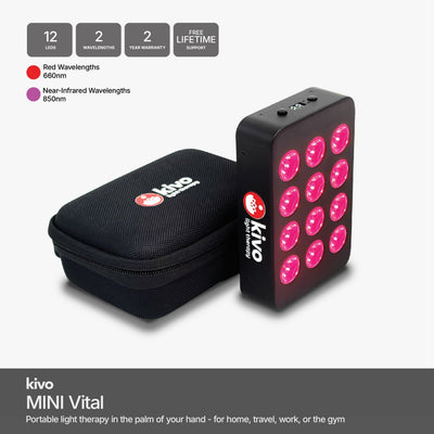 Kivo Vital Mini : Lumière rouge portable