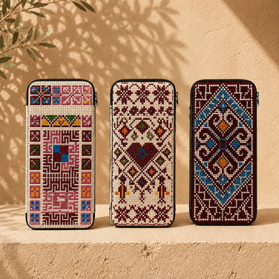 Tatreez Phone Pouch – Zip Wallet & Card Holder Sleeve