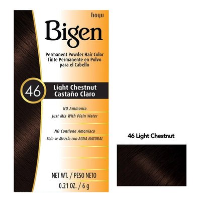BIGEN PERMANENT POWDER HAIR COLOR 46 - LIGHT CHESTNUT