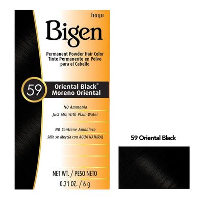BIGEN POUDRE COLORANTE PERMANENTE POUR CHEVEUX 59 - NOIR ORIENTAL