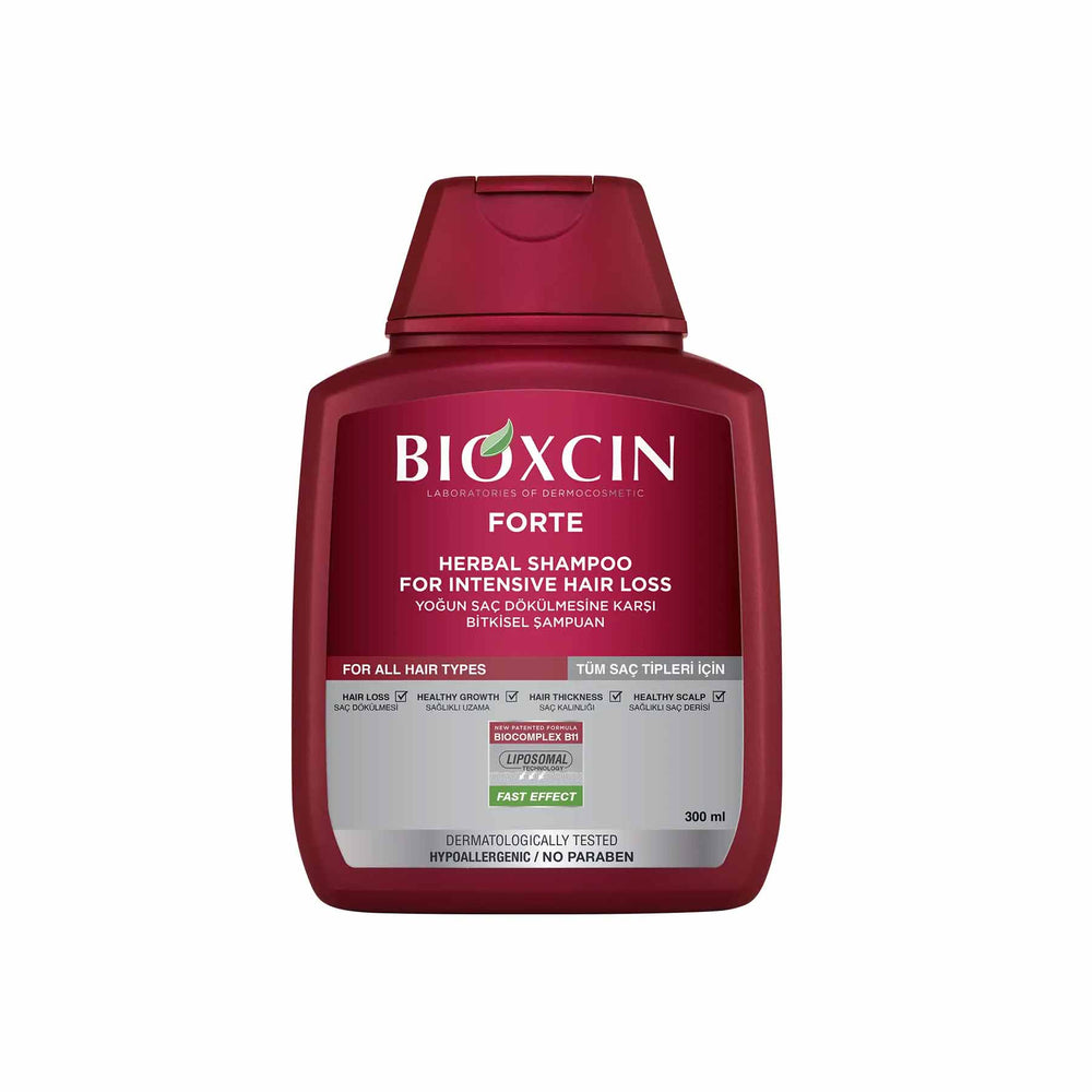 Bioxcin Forte Anti-Hair Loss Shampoo – For All Hair Types | Strengthening Daily Care — Rayhana Organics