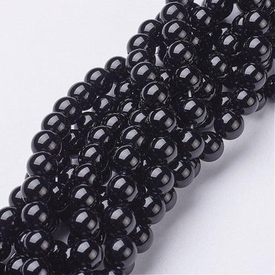 Black Onyx Gemstone Bead