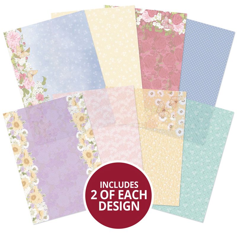 Fairy Blossoms Printed Parchment — Ecstasy Crafts