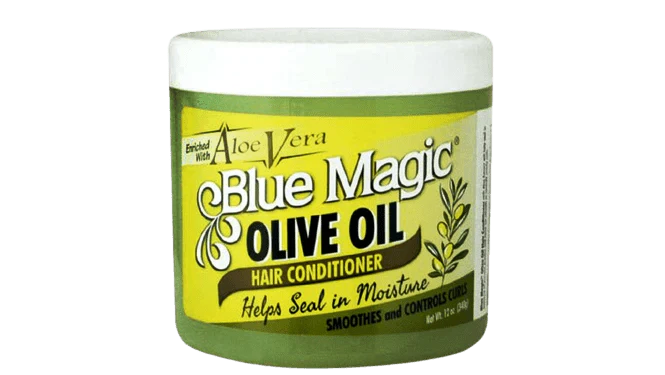BLUE MAGIC BRILLANTINE À L'HUILE D'OLIVE 12OZ