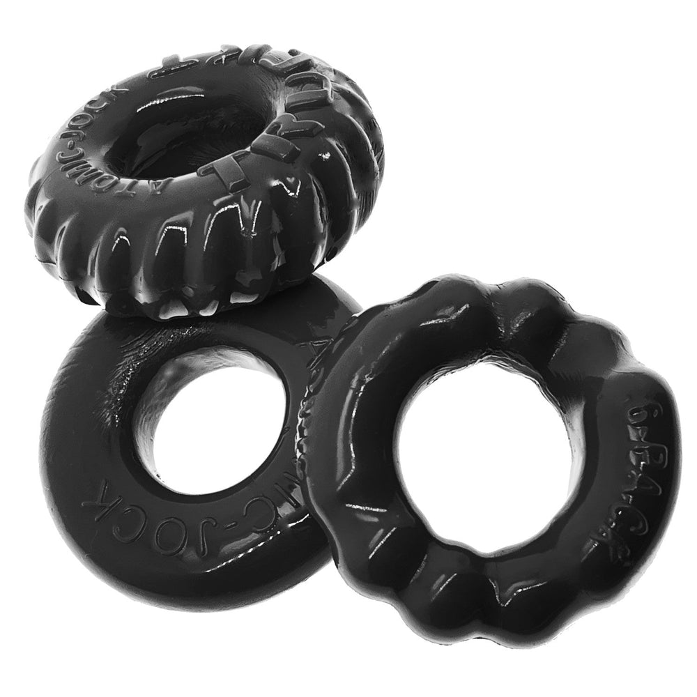 BONEMAKER Ensemble de 3 anneaux de verge - NOIR