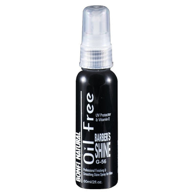 BONFI NATURAL OIL FREE BARBER'S SHINE G-56 PRO FINISHING & SMOOTHING SPRAY 2OZ