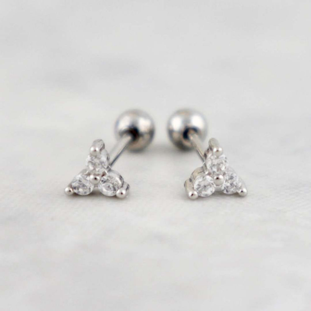 Trinity Earrings in Sterling Silver