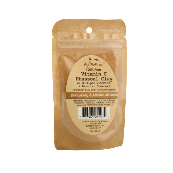 ARGILE AU RHASSOUL 100 % PURE VITAMINE C BY NATURE'S 28 g