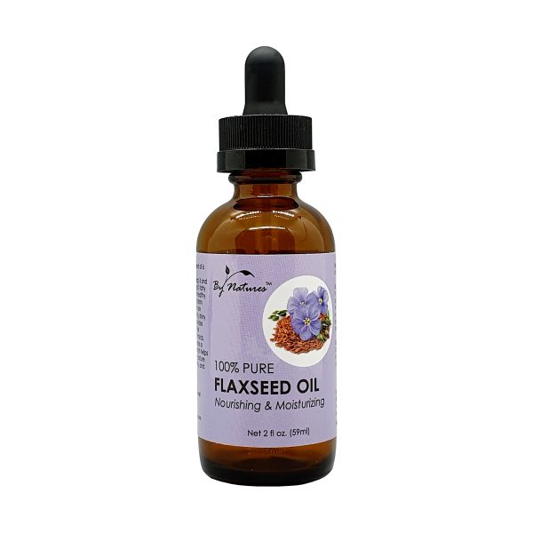 BY NATURES 100%PURE FLAXEED OIL 2 Oz