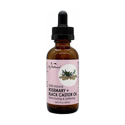 BY NATURES ROSEMARY BLACK CASTOR OIL 2oz