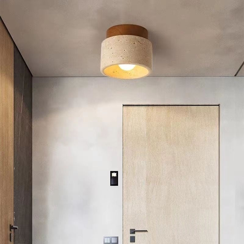 Plafonnier de style japonais tendance, effet caverne, lumière chaude pour la maison