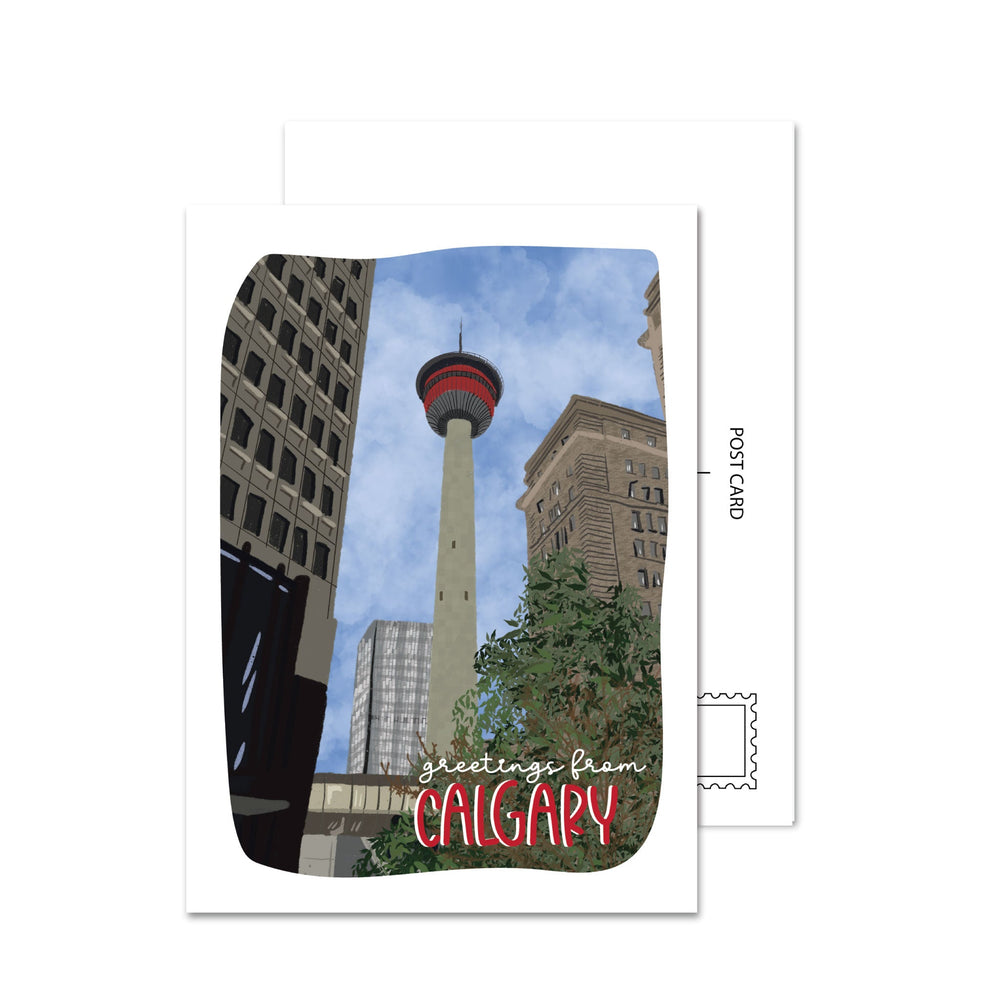 Carte postale de la Tour de Calgary