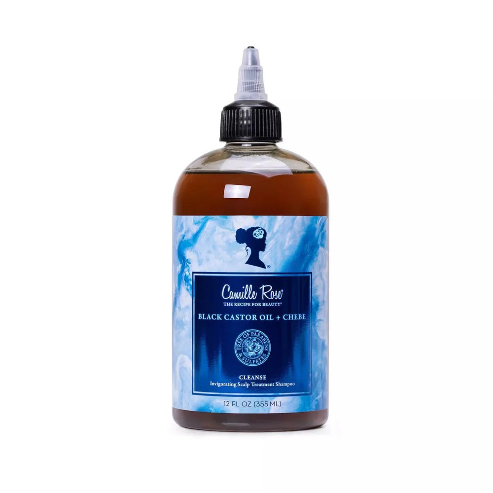 CAMILLE ROSE HUILE DE RICIN NOIRE + CHEBE NETTOYANT 355ML