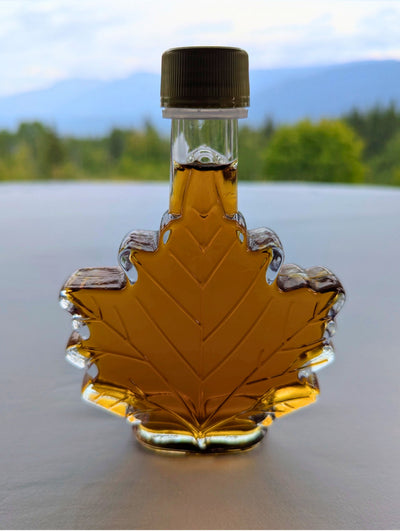 Pur sirop d'érable canadien - Bouteille en verre Feuille d'érable de 100 ml