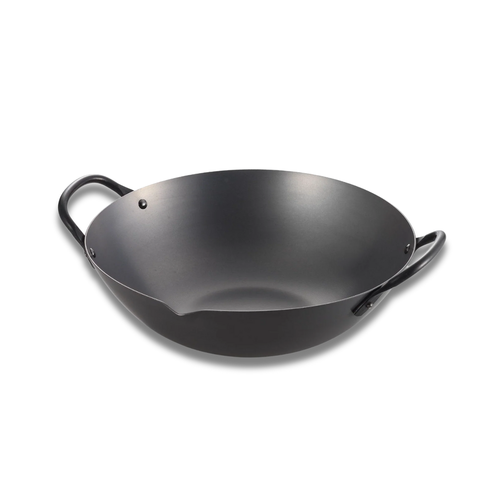 Wok cantonais Yoshikawa Cook-Pal Ren Series 36 cm – Acier au carbone nitruré