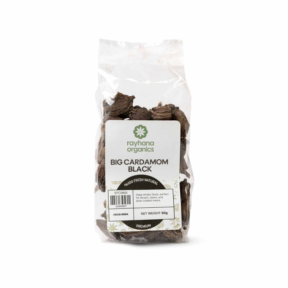 Black Cardamom Pods – Large Whole — Rayhana Organics