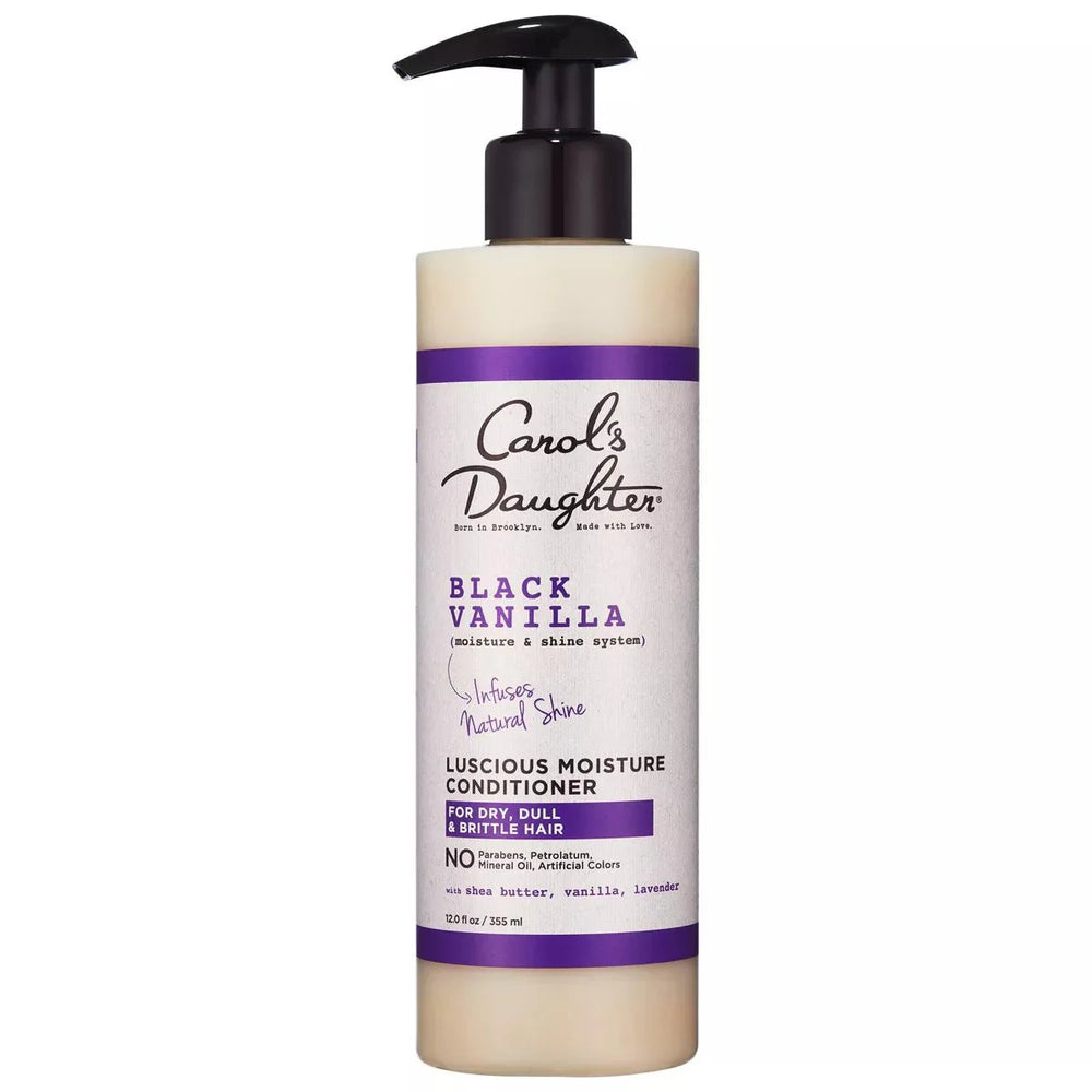 Après-Shampooing Hydratant CAROL'S DAUGHTERS Black Vanilla pour Cheveux Secs au Beurre de Karité, 355 ml