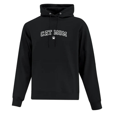 Embroidered "Cat Mom" Hoodie