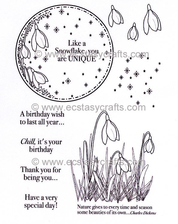 Snowdrop Elements Stamp Set — Ecstasy Crafts
