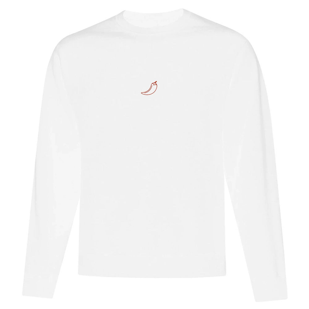 Embroidered Crewneck Hot Chilli