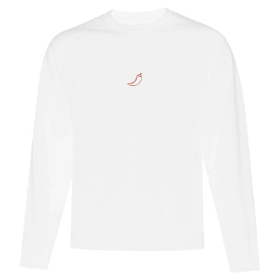 Embroidered Crewneck Hot Chilli