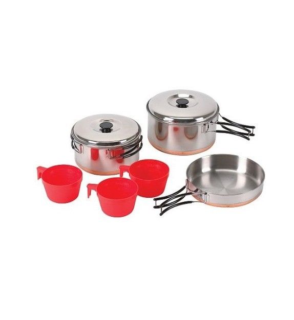 Ensemble de cuisson Chinook Ridgeline en acier inoxydable pour 3 personnes