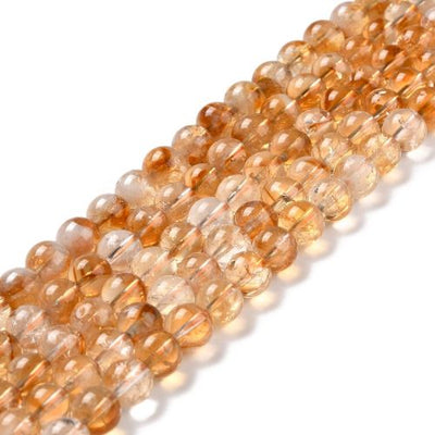 Perles de Citrine Foncée