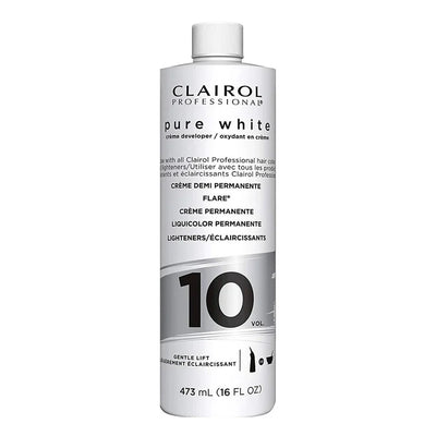 CLAIROL PROFESSIONAL PURE WHITE 1O VOL. CRÈME DEVELOPER 16OZ