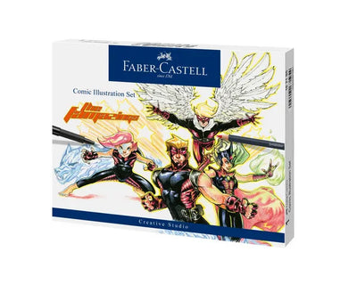 Ensemble d'illustration de bande dessinée Faber-Castell