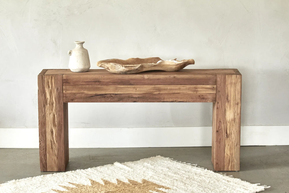 Super Rustic Teak Console