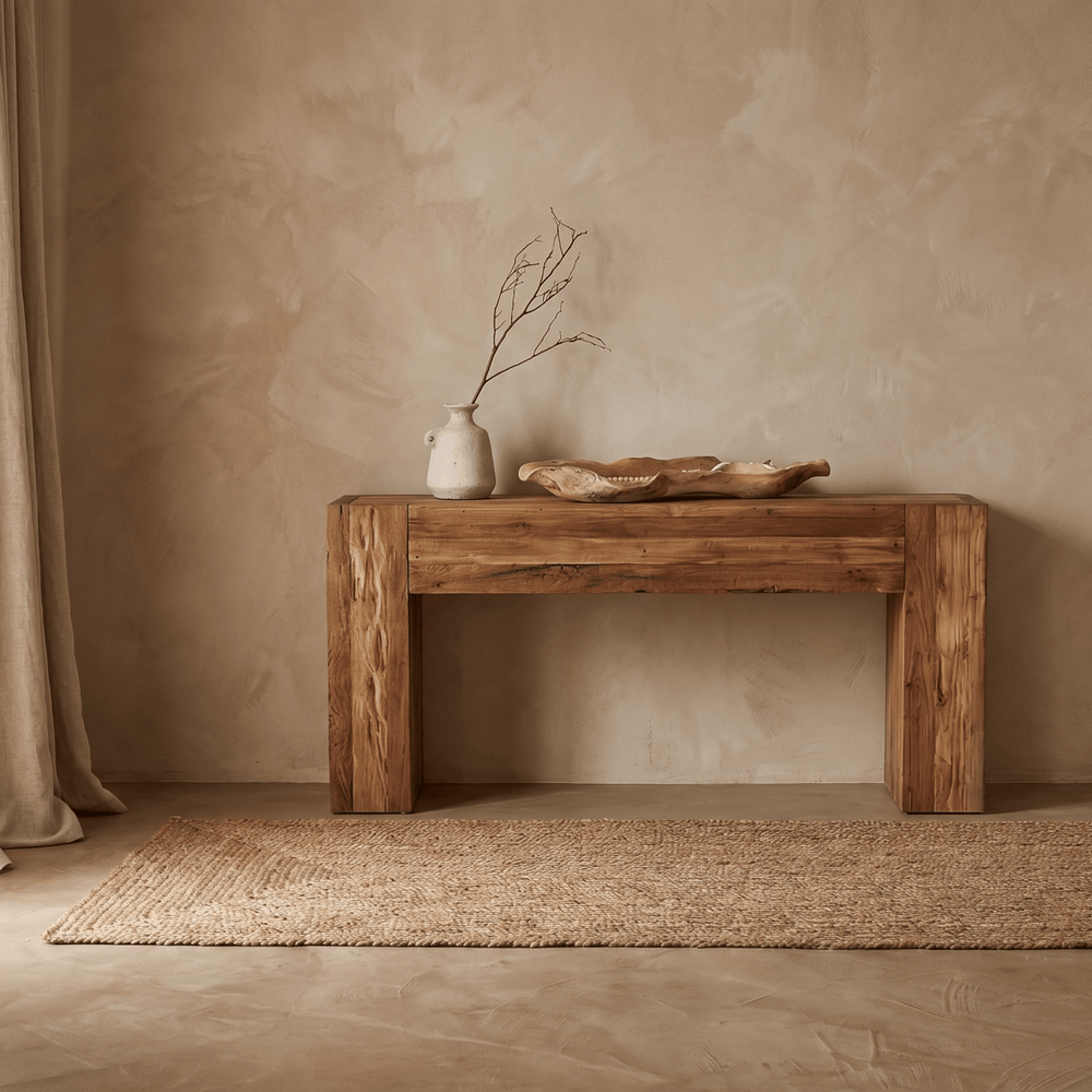 Console super rustique en teck