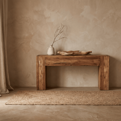 Console super rustique en teck