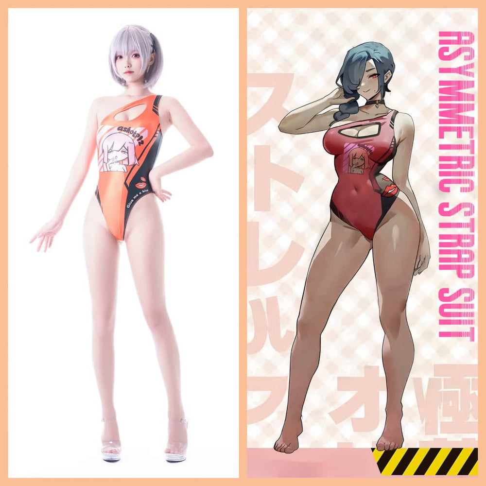 Combinaison de natation en spandex style anime japonais, costume de reine de course