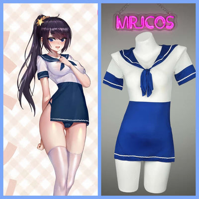 Déguisement Lingerie Sexy Style Marin JK Japonais Anime Spandex Cosplay