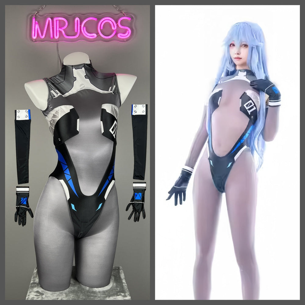 Combinaison Cosplay Spandex Sci-Fi Anime à Entrejambe Ouvert Lingerie Zentai