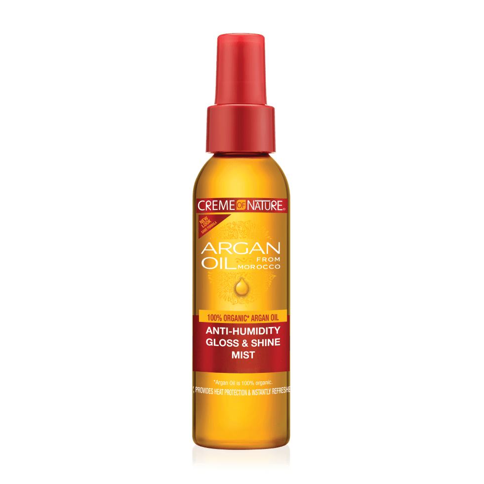 CREME OF NATURE ARGAN OIL ANTI-HUMID GLOSS&SHINE MIST 4OZ