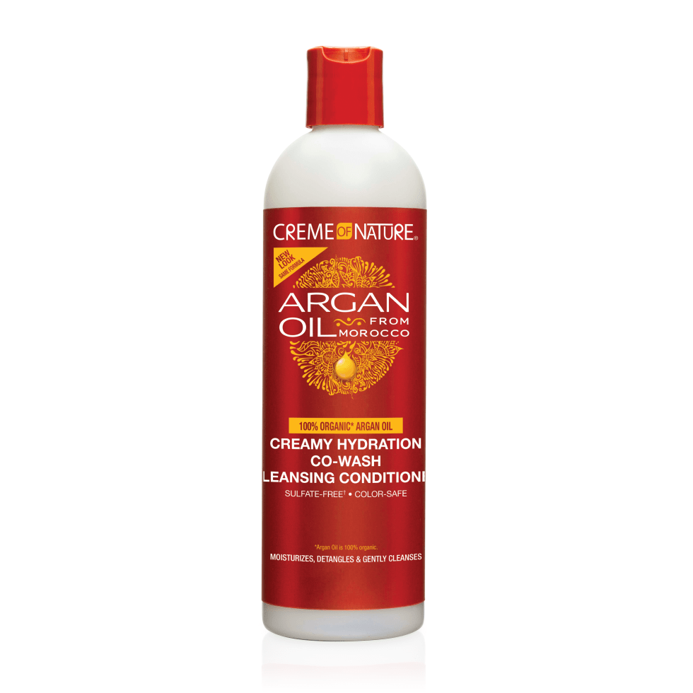 CREME OF NATURE HUILE D'ARGAN CO-WASH HYDRATANT CRÉMEUX 12OZ