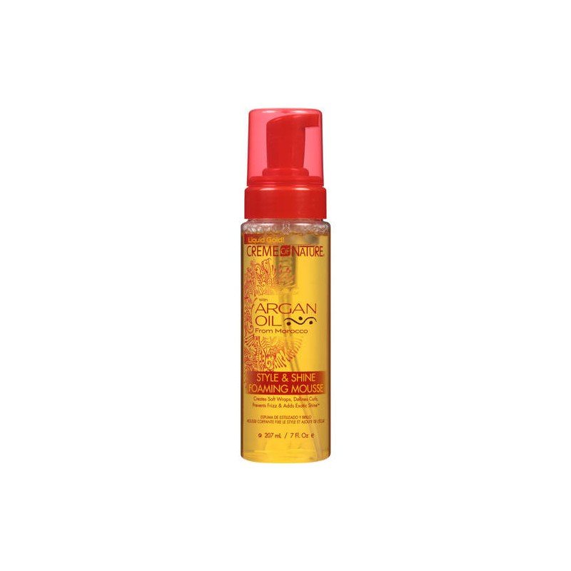 CRÈME MOUSSANTE COIFFANTE ET BRILLANCE À L'HUILE D'ARGAN CREME OF NATURE