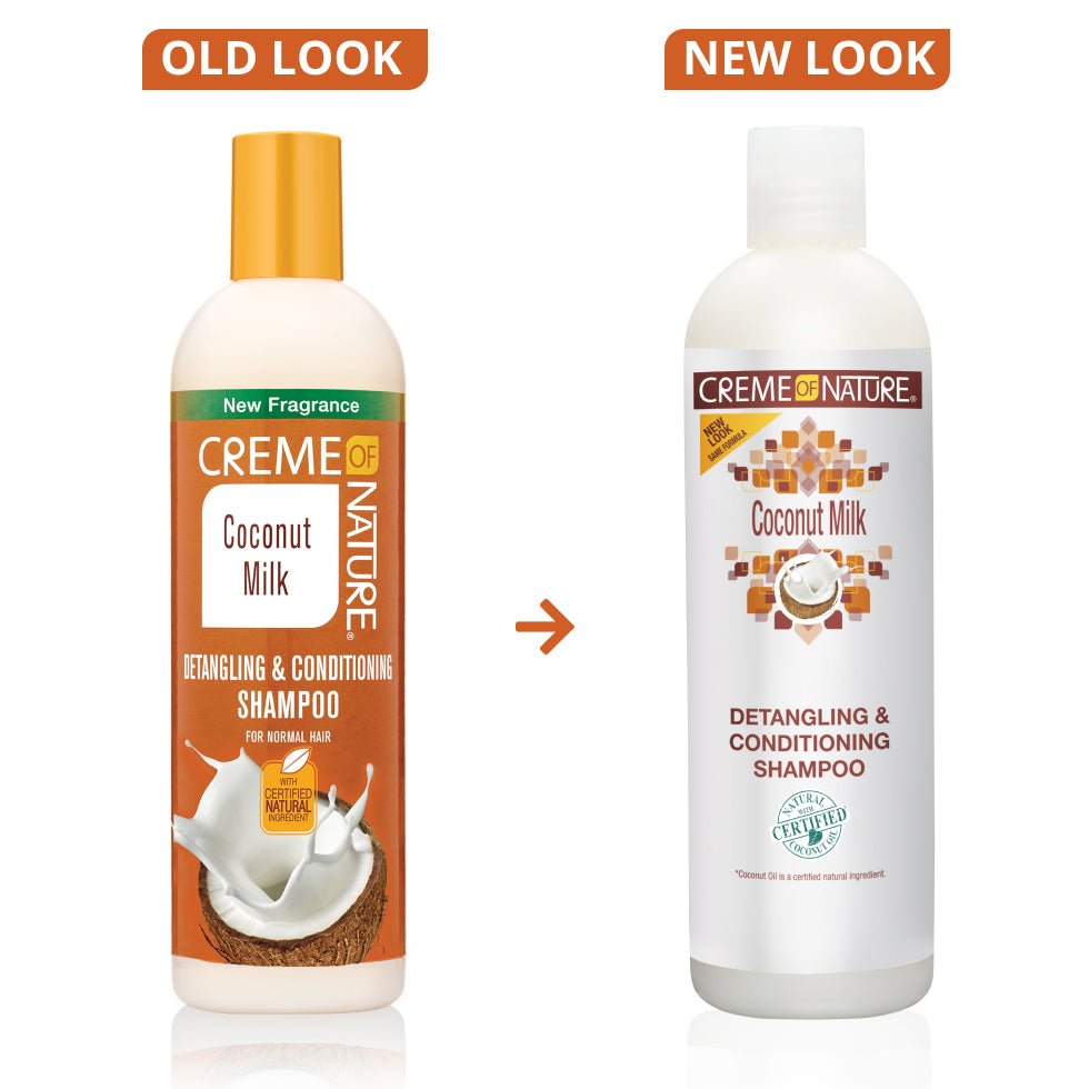 CREME OF NATURE Coconut Milk Detangling & Conditioning Shampoo 12OZ