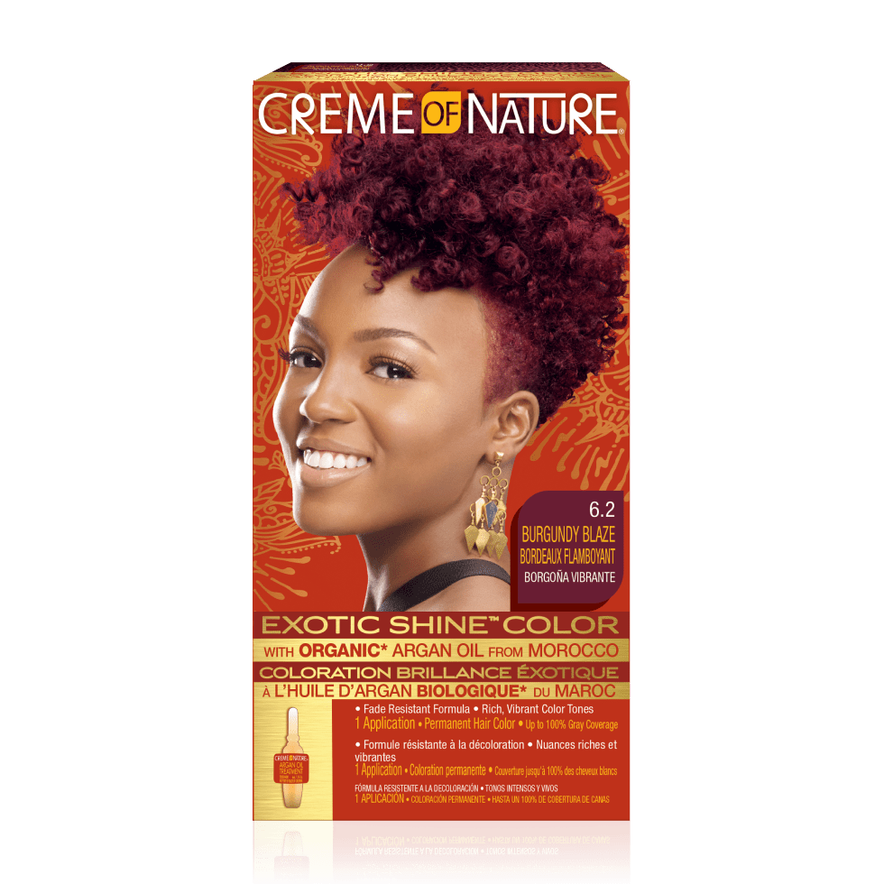CREME OF NATURE EXOTIC SHINE COLOR  - 6.2 BURGUNDY BLAZE