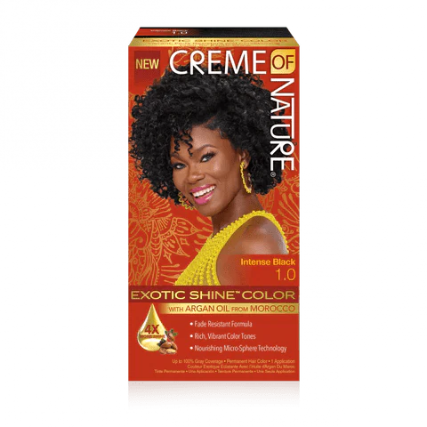 CREME OF NATURE EXOTIC SHINE COLOR INTENSE BLACK 1.0