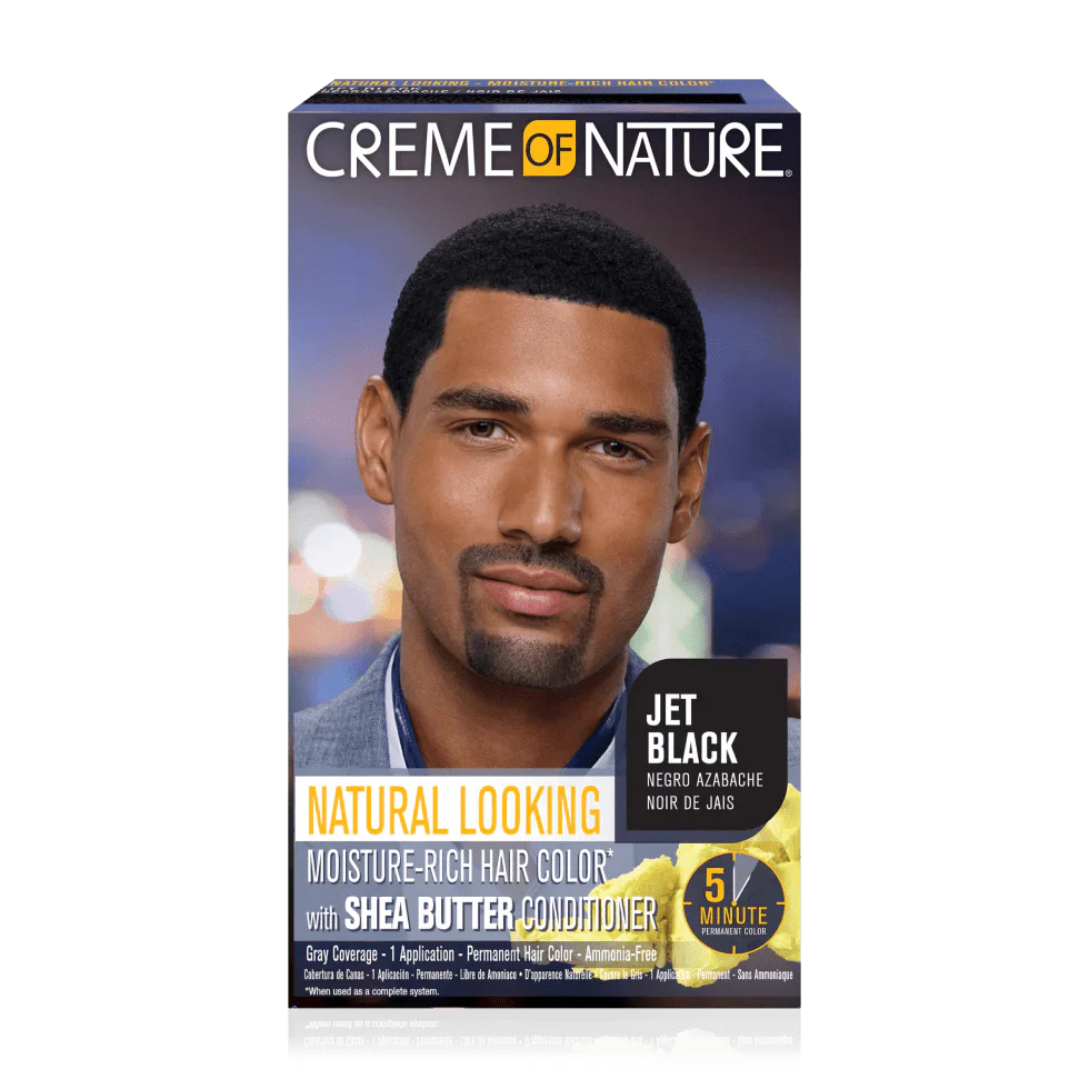 CREME OF NATURE MOISTURE RICH HAIR COLOR JET BLACK